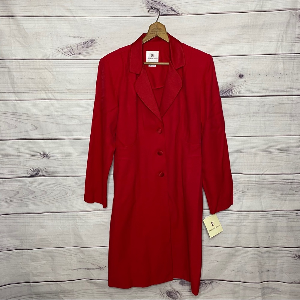 Fattaneh Bahari Red Dress Coat